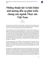 Những thuận lợi và khó khăn ảnh hưởng đến sự phát triển chung của ngành thuỷ sản việt nam 