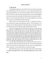 Thực trạng nghiên cứu và sản xuất nông nghiệp hữu cơ trên cây lấy hạt 