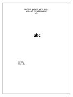 bài báo cáo pro ii  khoa quá trình và thiết bị