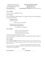 Đề thi tuyển sinh vào lớp 10 môn Ngữ văn năm học 2014-2015 trường THPT Chuyên Thái Nguyên