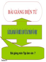 Bài giảng ngữ văn 7 bài 12 cách làm bài văn biểu cảm về tác phẩm văn học 4 