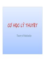 Bài giảng Cơ học lý thuyết  Trần Minh Thuận