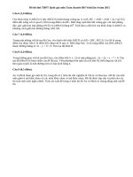 Đáp án đề thi thử THPT Quốc gia môn Toán chuyên ĐH Vinh lần 4 năm 2015