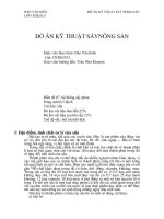 đồ án kỹ thuật sấy nông sản 