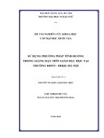 Phương pháp tình huống trong giảng dạy