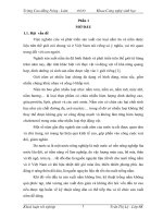 Nghiên cứu đánh giá ảnh hưởng của môi trường dinh dưỡng tới sự sinh trưởng phát triển và hiệu quả kinh tế của hệ sợi nấm giống nấmRơm (Volvariella volvaceal) cấp 3