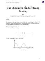 Các khái niệm cần biết trong dial up 