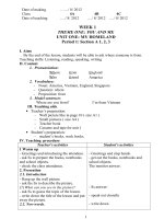 Giáo án tiếng anh lớp 4 cả năm 