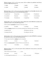 Đề thi thử THPTQG môn Tiếng Anh - THPT thị xã Quảng Trị năm 2015