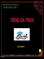 Bài giảng ngữ văn 7 bài 13 tiếng gà trưa 5 
