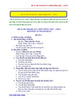 BỘ 10 đề THI học kỳ 1 môn TIẾNG VIỆT   lớp 4 (kèm đáp án) 