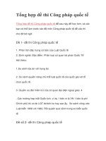 Tổng hợp đề thi công pháp quốc tế 
