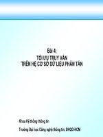 bài giảng cơ sở dữ liệu phân tán  truy vấn phân tán