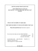 PHÁT TRIỂN bảo HIỂM y tế CHO NGƯỜI NGHÈO ở VIỆT NAM 