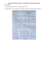 Đề thi thử THPTQG môn Địa - Sở GD&ĐT tỉnh Nam Định năm 2015