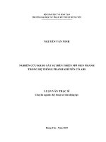 NGHIÊN CỨU KHẢO SÁT SỰ BIẾN THIÊN MÔ MEN PHANH TRONG HỆ THỐNG PHANH KHÍ NÉN CÓ ABS