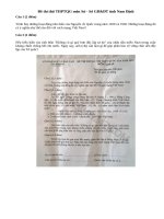 Đề thi thử THPTQG môn Sử - Sở GD&ĐT tỉnh Nam Định