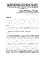 THE EFFECTS OF MICROCHANNEL GEOMETRY ON HEAT TRANFER BEHAVIORS FOR TWO PHASE FLOW BY NUMERICAL SIMULATION   NGHIÊN cứu ẢNH HƯỞNG của HÌNH DÁNG HÌNH học KÊNH MICRO đến các đặc TÍNH TRUYỀN NHIỆT CHO DÒNG CHẢY HAI PHA BẰNG PHƯƠNG PHÁP mô PHỎNG 