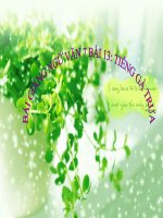 Bài giảng ngữ văn 7 bài 13 tiếng gà trưa 15 