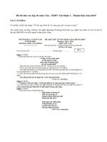 Đề thi thử vào lớp 10 môn Văn - THPT Yên Định 1 - Thanh Hóa năm 2015