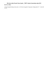 Đề thi vào lớp 10 môn Toán chuyên - THPT chuyên Amsterdam năm 2015