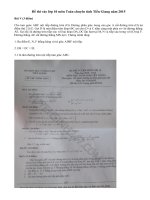 Đề thi vào lớp 10 môn Toán chuyên tỉnh Tiền Giang năm 2015