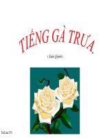 Bài giảng ngữ văn 7 bài 13 tiếng gà trưa 11 