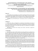 NGHIÊN cứu ẢNH HƯỞNG của sơ đồ DÒNG CHẢY đến QUÁ TRÌNH BAY hơi TRONG KÊNH MICRO 