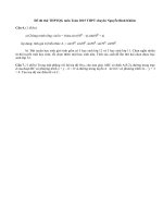Đề thi thử THPTQG môn Toán 2015 THPT chuyên Nguyễn Bỉnh Khiêm