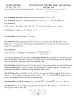 đề thi thử THPT quốc gia 2016 môn toán