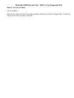 Đề thi thử THPTQG môn Văn - THPT Lý Tự Trọng năm 2015