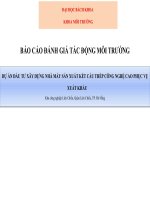 Đánh giá tác động môi trường nhà máy sản xuất kết cấu thép công nghệ cao