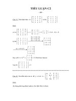 HOÀN CHỈNH TIỂU LUẬN TOÁN c2 