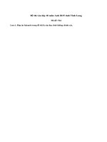 Đáp án đề thi vào lớp 10 môn Anh tỉnh Vĩnh Long năm 2015