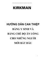 Hướng dẫn can thiệp bằng y sinh và bảng chế độ ăn uống cho người mới bắt đầu 