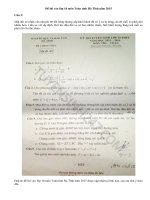 Đề thi vào lớp 10 môn Toán tỉnh Hà Tĩnh năm 2015