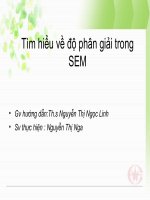 Tìm hiểu về độ phân giải trong SEM