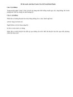 Đề thi vào lớp 10 môn Văn 2015 tỉnh Bình Phước