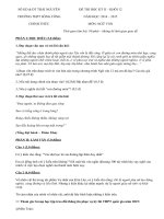 Đề thi học kì 2 lớp 12 môn Văn 2015 THPT Sông Công