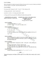 Đề thi học kì 2 môn Toán lớp 8 năm 2015 Lạng Giang