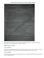 Đề thi thử THPT Quốc gia môn Văn Sở GD Cao Bằng 2015