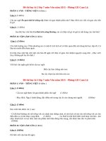 Đề thi học kì 2 lớp 7 môn Văn năm 2015 Cam Lộ