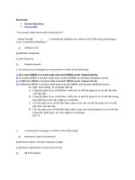 ngân hàng đề cơ sở dữ liệu phân tán 