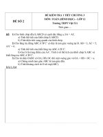 Đề kiểm tra 1 tiết môn toán lớp 12 chương 3 đề số 202 