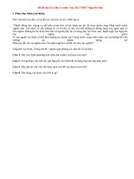 Đề thi học kì 2 lớp 11 môn Văn THPT Nguyễn Huệ 2015