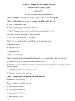 Đề thi học kì 2 lớp 7 môn Văn THCS Thống Nhất năm 2015