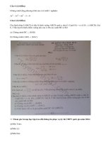 Đề thi học kì 2 lớp 11 môn toán năm 2015 THPT Quảng Ninh