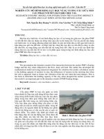 NGHIÊN cứu mô HÌNH ĐỘNG lực học về sự TƯƠNG tác GIỮA NEO cầu PHAO với nền đất KHI CHỊU tải 