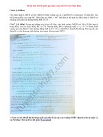 Đề thi thử THPT Quốc gia môn Toán 2015 Sở GD Ninh Bình