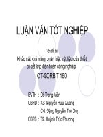 Khảo sát khả năng phân biệt vật liệu của thiết bị cắt lớp điện toán công nghiệp CT GORBIT 160 